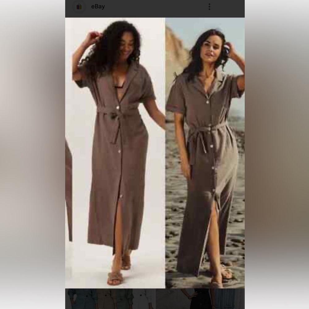 The Normal Brand Brown Textured Fabric I don’t have the belt
Caja 4